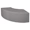 Regency Regency Aurora Curved Vinyl Ottoman- Grey N6265GY - alternate 3